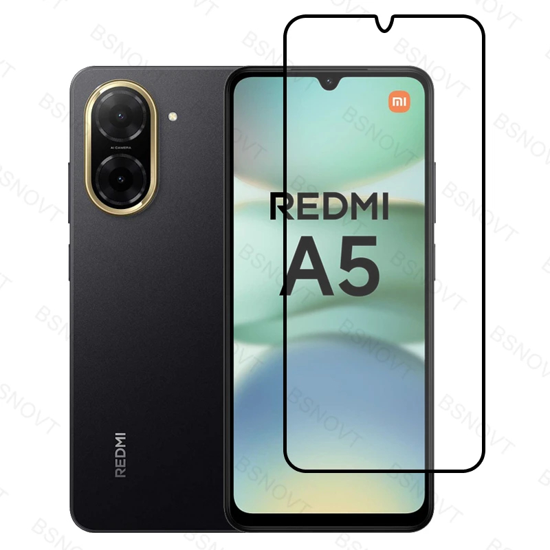 กระจกนิรภัย Redmi A5 4G / Poco C71 คลุมทั้งหมดป้องกันรอยขีดข่วน Hp Redmi A5 4G / Poco C71