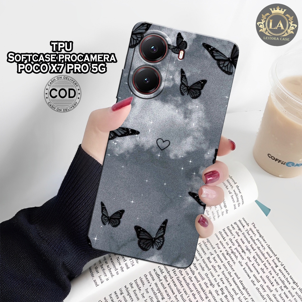 เคส POCO X7 PRO 5G 2025 ล่าสุด - เคส Leviora - เคสแฟชั่นผีเสื้อ - POCO X7 PRO 5G 2025 Softcase - เคส