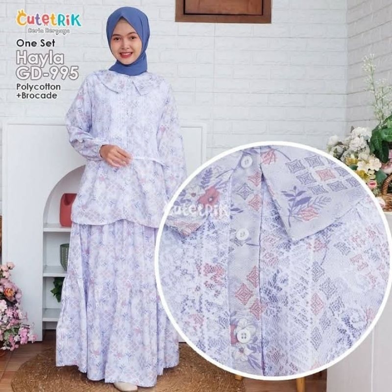 REEVA HAYALA KAVA SKIRT SET WITH HIJAB