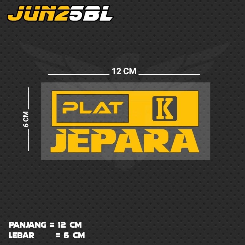 สติ๊กเกอร์ตัดพร้อมจาน JEEPARA WRITING / JUN25BL JTG