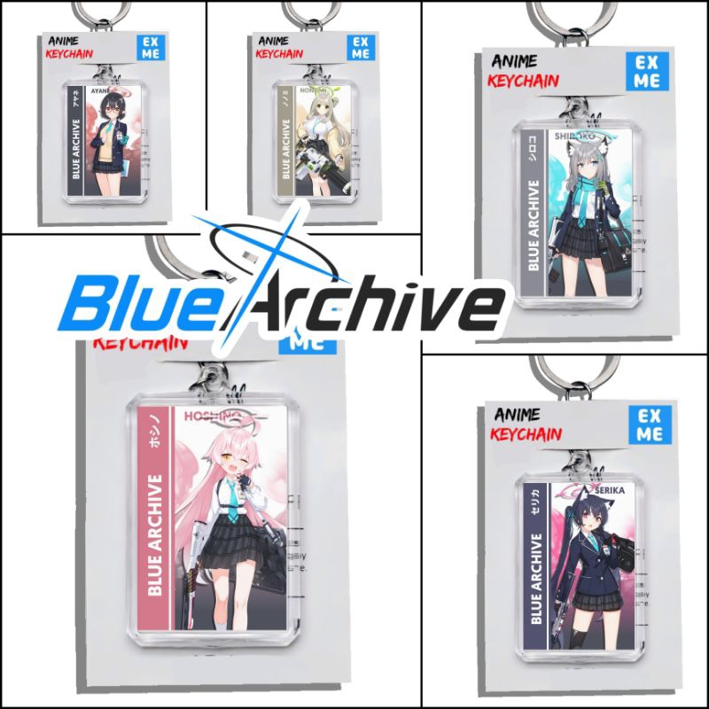 GANTUNGAN พวงกุญแจ Blue Archive - พวงกุญแจ Blue Archive - พวงกุญแจ Anime Ganci - Hoshino - Shiren - 