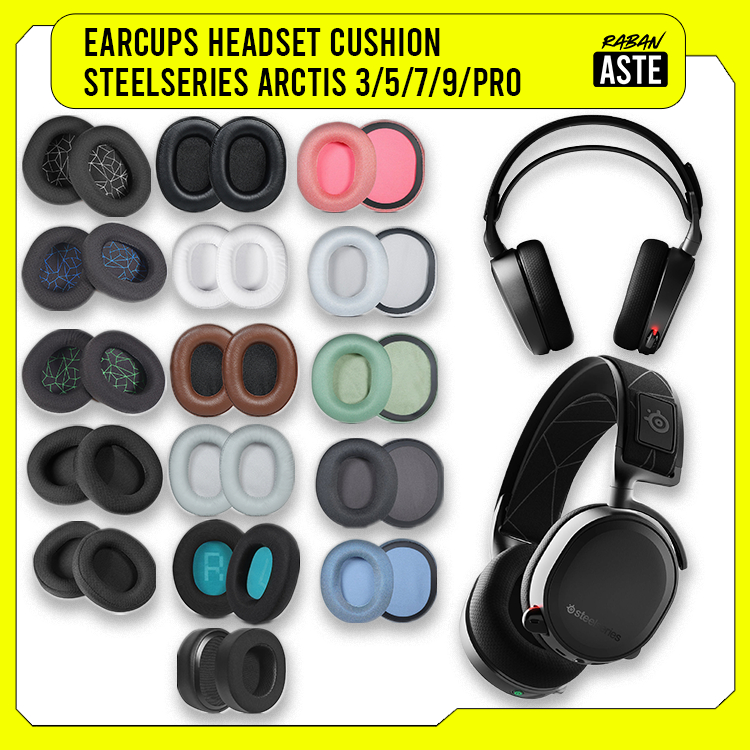 Earcup Earpad โฟมแผ่นรองหูฟังเบาะ STEELSERIES ARCTIC 1 3 5 7 9X PRO เปลี่ยนแผ่นรองหูฟังแผ่นโฟม