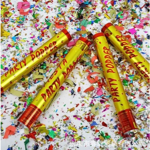 Party Popper Confetti / Confetti / Confetti / สเปรย์กระดาษ / Party Shot 30 ซม. / 40 ซม. / 50 ซม. / 6