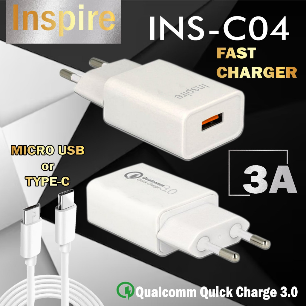 อะแดปเตอร์ชาร์จสาย Micro USB Qualcomm 3.0 INSPIRE INS-C04