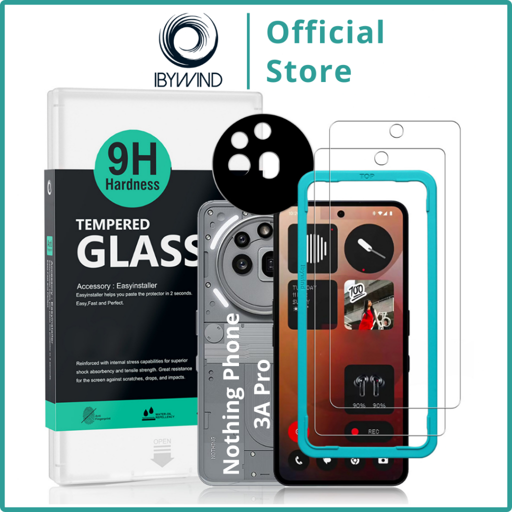 กระจกนิรภัย Ibywind สําหรับโทรศัพท์ Nothing (3a) Pro 5G