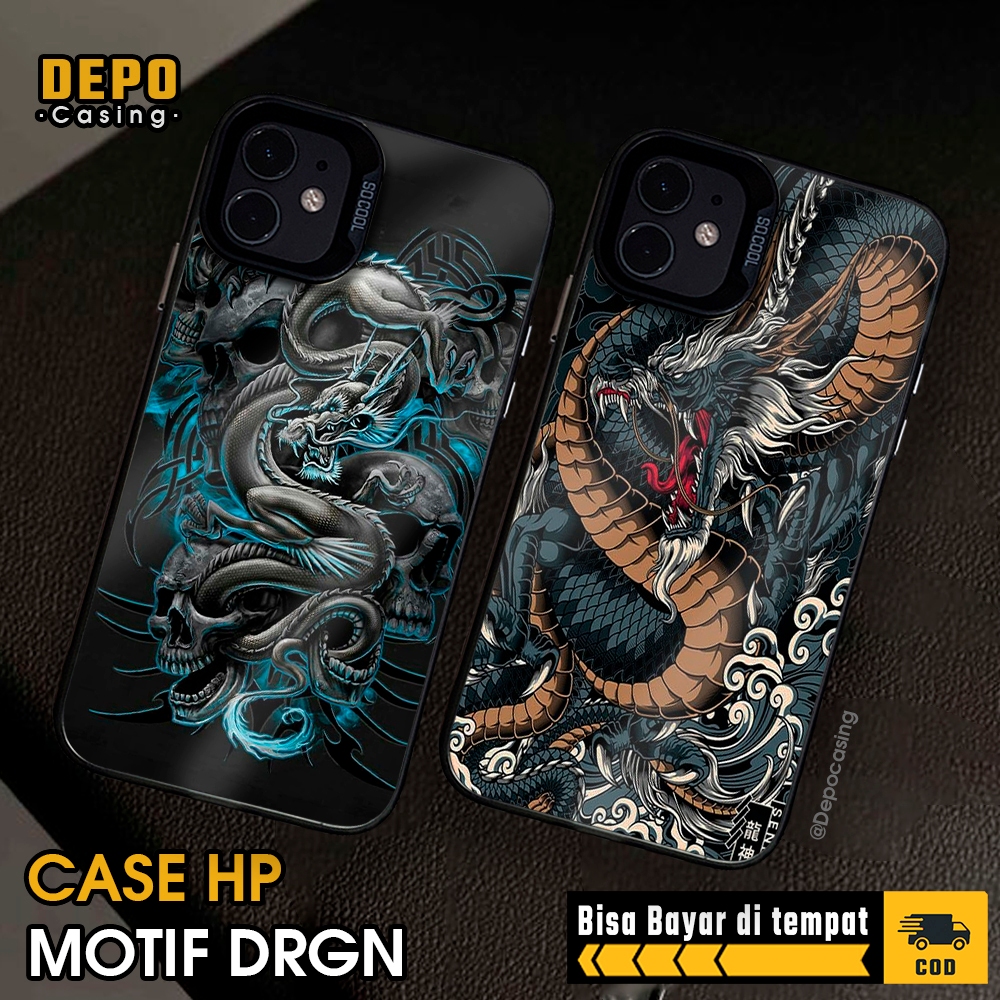 HP Poco M6 M6 Pro X5 X5 Pro X6 X6 Pro Depo Casing [DRGN] Premium Case So Cool Hologram Matte Hard Ca