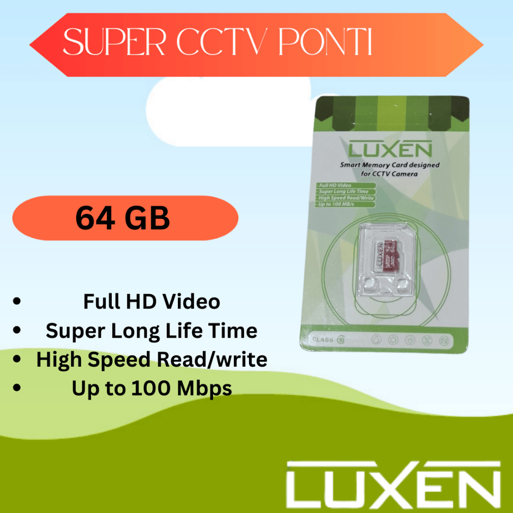LUXEN 64GB MICRO SD MEMORY CARD กล้องวงจรปิด