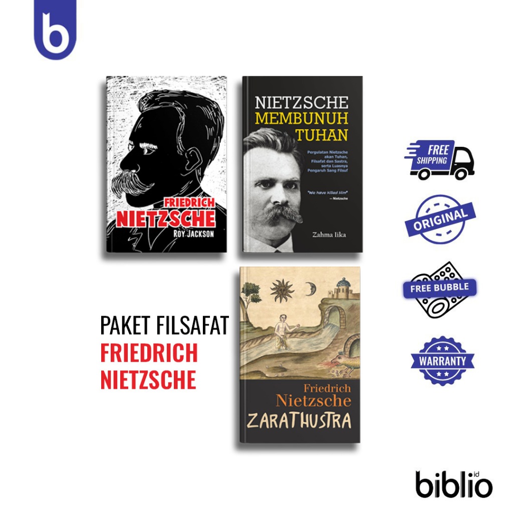 แพ็คเกจ 3 BOOKS Philosophy Friedrich Nietzsche: Zarathustra (Cakrawala) - Friedrich Nietzsche Kills 