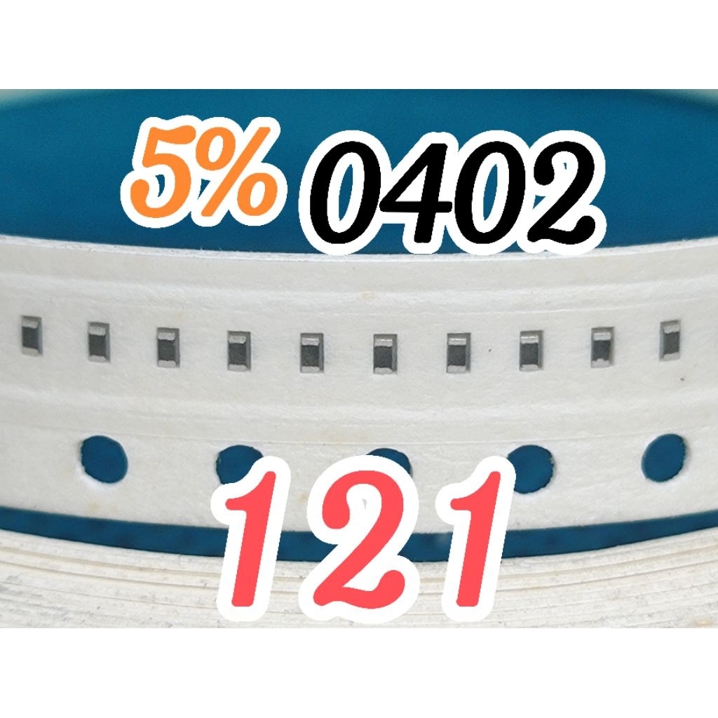 10 ชิ้น ตัวต้านทานชิป smd 121 120R ขนาด 0402 1005 5% 120 โอห์ม 120ohm