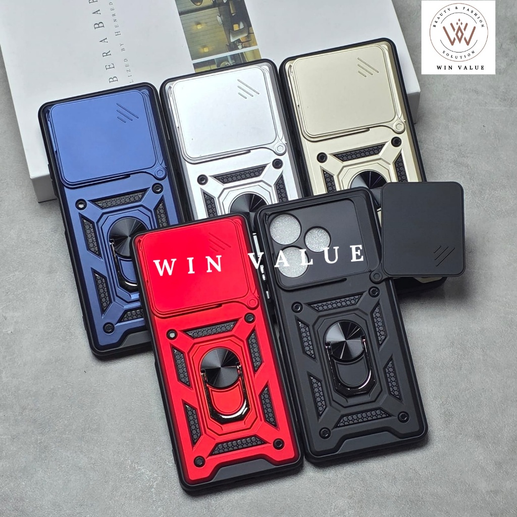 Oppo A5 Pro 5G Case SoftCase สไลด์เกราะ + เคสป้องกันกล้อง Oppo A5 Pro 5G