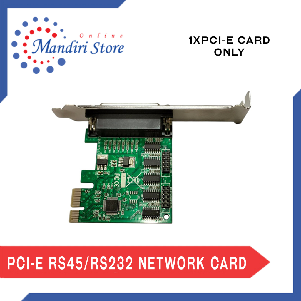 ชุดการ์ดเครือข่าย PCI-E RS45/RS232