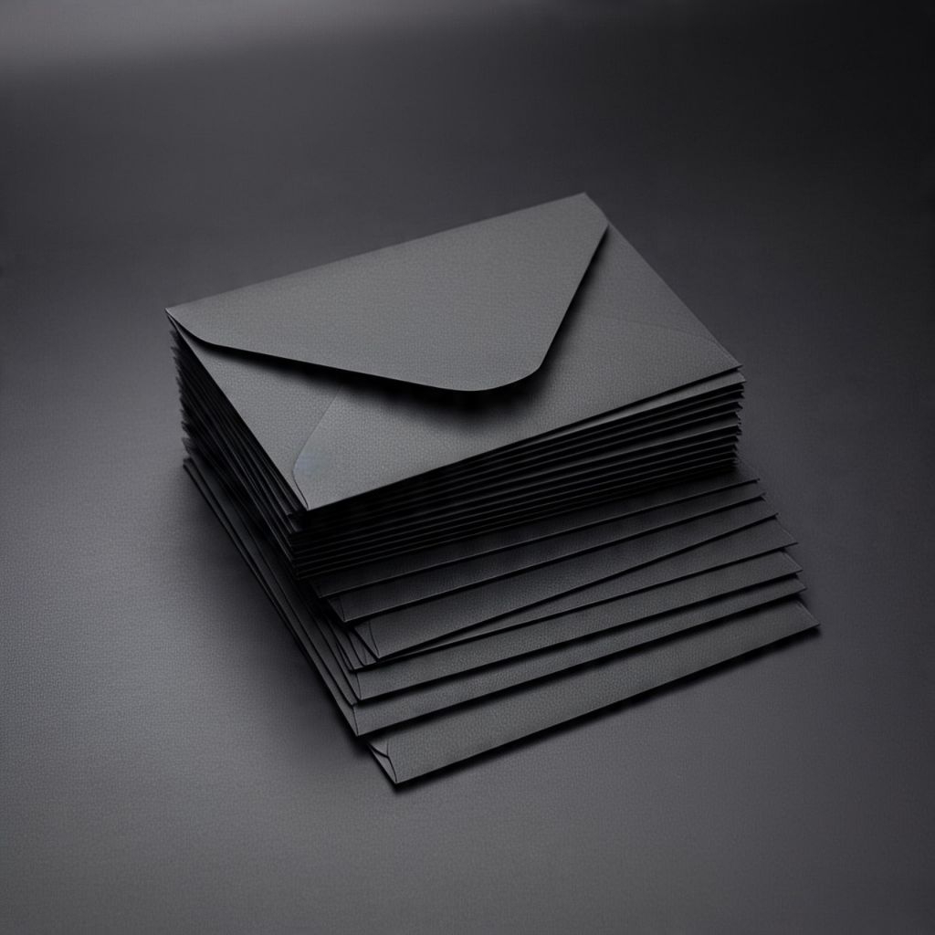 สีดํา ENVELOPE SIZE A5 A6 A7 A8 / INVITATION ENVELOPE / WEDDING ENVELOPE / ENVELOPE / BLACK ANGPAO