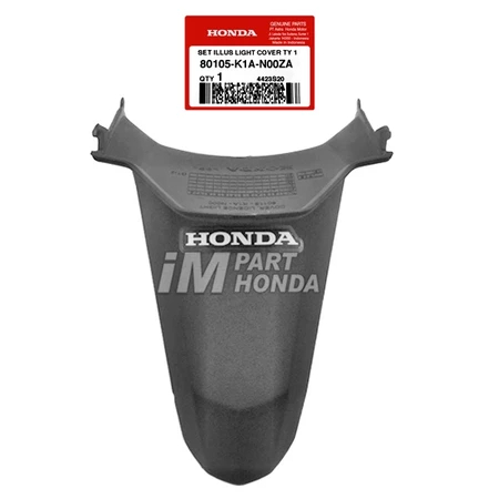 [80105-K1A-N00ZA] ฝาครอบ/ฝาครอบ / ฝาครอบโคมไฟด้านหลัง / FENDER / MUDGER / REAR NUMBER PLATE NEW BEAT