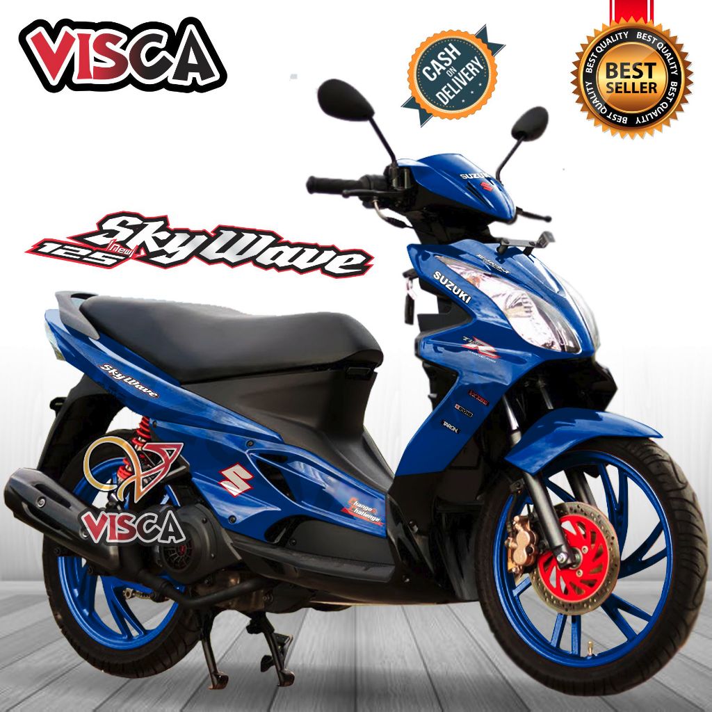 Decal Skywave 125 สติ๊กเกอร์เต็มตัว Skywave 125 Full Body Striping Skywave 125 PLAIN