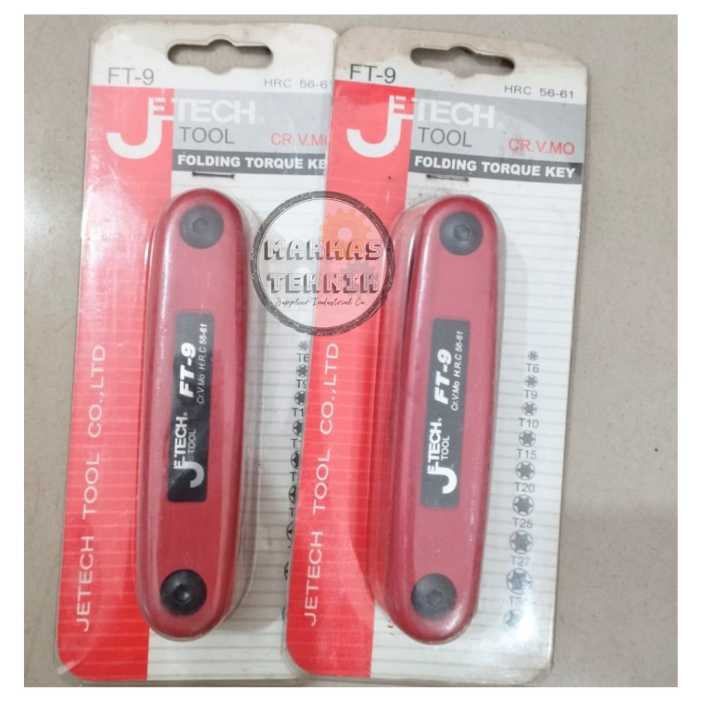 JETECH กุญแจพับ Star L FT 8 กุญแจ Torx L แบบพับได้