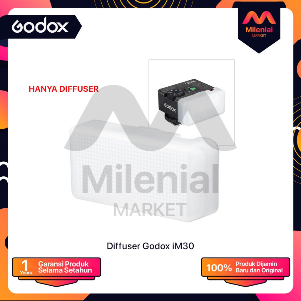 ดิฟฟิวเซอร์ iM30 ดิฟฟิวเซอร์สําหรับแฟลช Godox iM30 มินิแฟลช