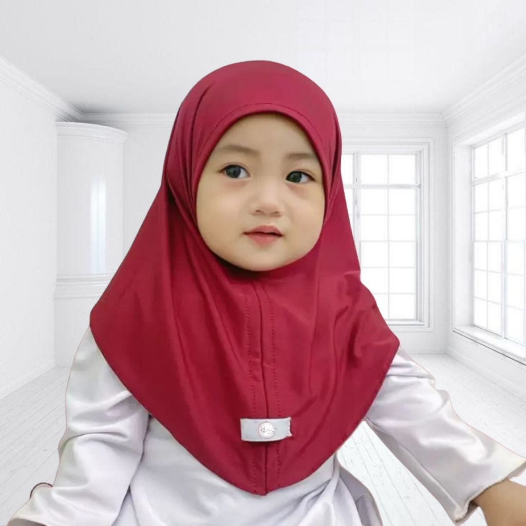 Baby Maurin Childrens Instant Hijab ทารกแรกเกิด Instant Hijab Baby Girl Headscarf