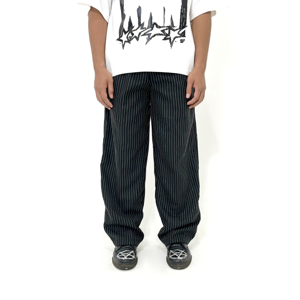 Billionaires - Baggy Pants - Azura - กางเกงผู้ชาย - กางเกงลายทาง - ผู้ชายและผู้หญิง