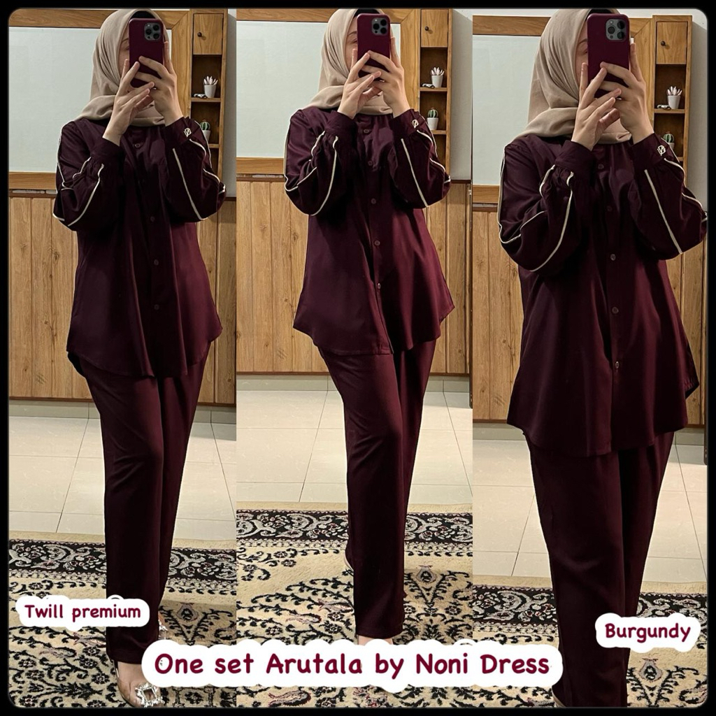 Noni Arab Daster ARUTALA One Set Premium TWILL Pyjamas By Noni Dress