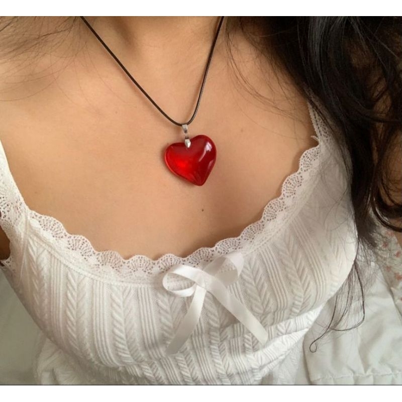 MERAH Siem สร้อยคอรักสีแดง//สร้อยคอรักสีแดงระดับพรีเมียม//สร้อยคอรักสีแดง//สร้อยคอรักสีแดง