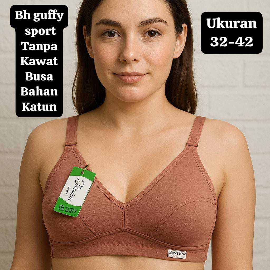 KATUN Guffy สปอร์ตบราผู้หญิง ผ้าคอตตอนเนื้อนุ่ม ไร้ลวด และโฟม ไซส์ 32-34-36-38-40-42
