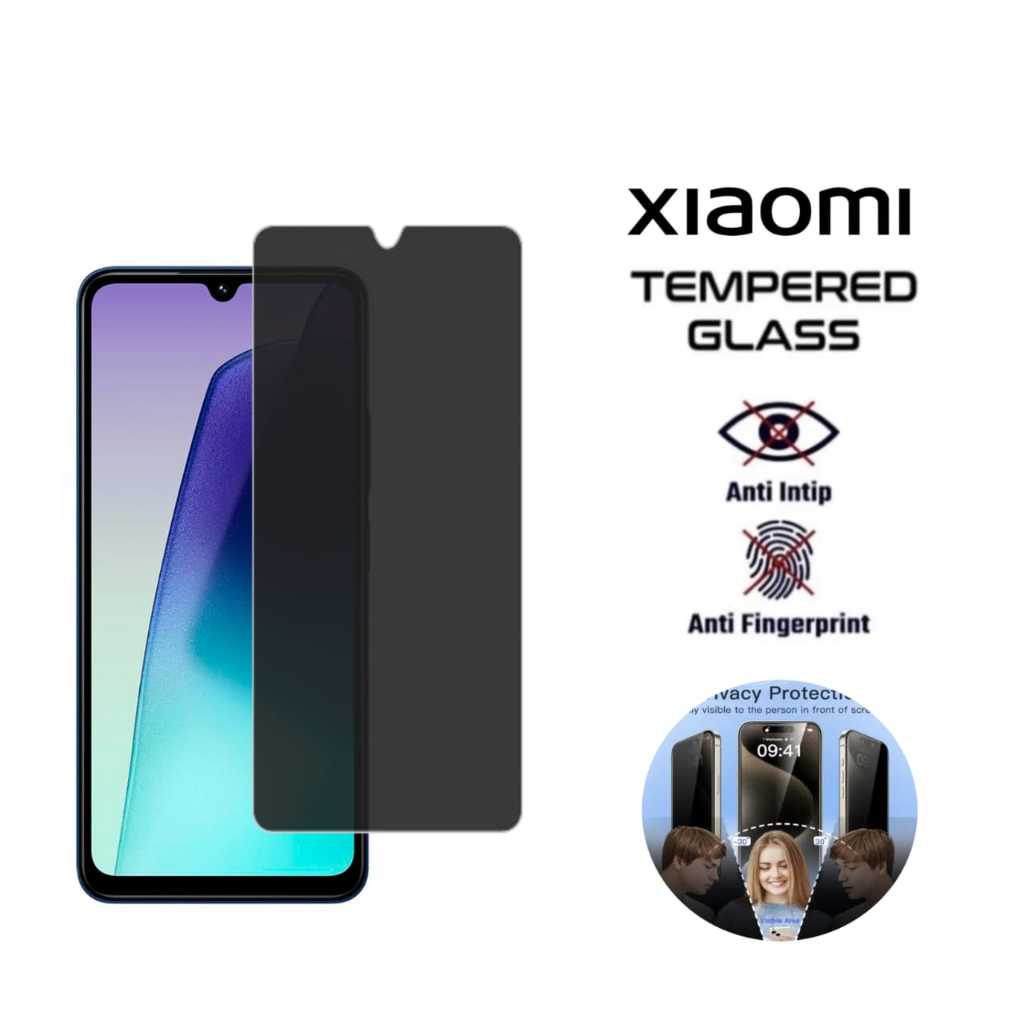 Anti Spy ความเป็นส่วนตัว Redmi 14C Redmi 14C 5G Redmi 13C Redmi 13C 5G Redmi 12C Redmi 10C สีดํา