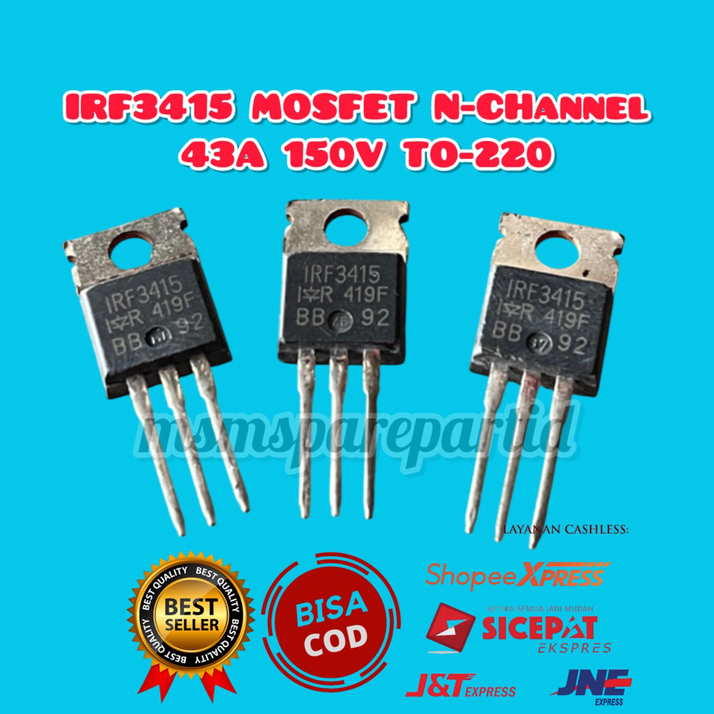 IRF3415 MOSFET N-CHannel 43A 150V TO-220
