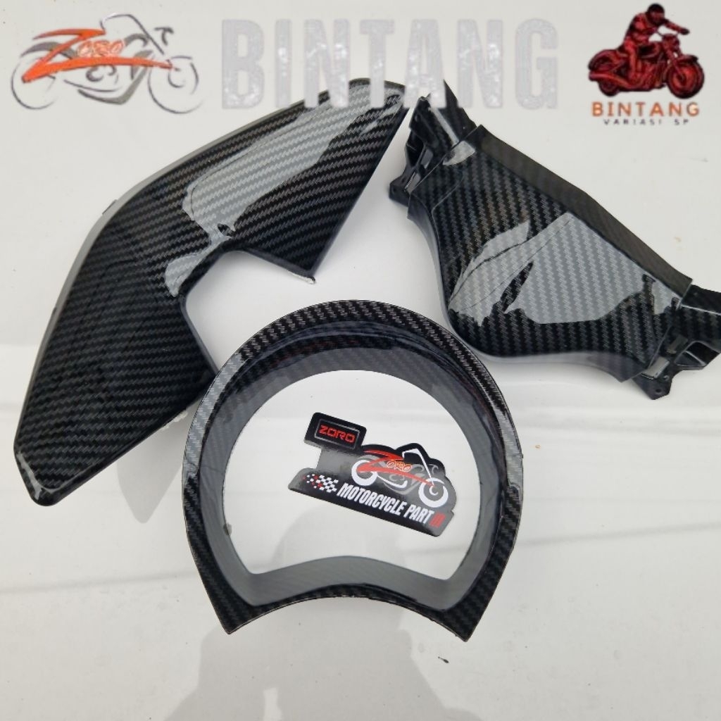 YAMAHA NMAX OLD CARBON 2015-2019 ZORO IMPORT HANDLEBAR/SPEEDO/DAGU COVER PACKAGE