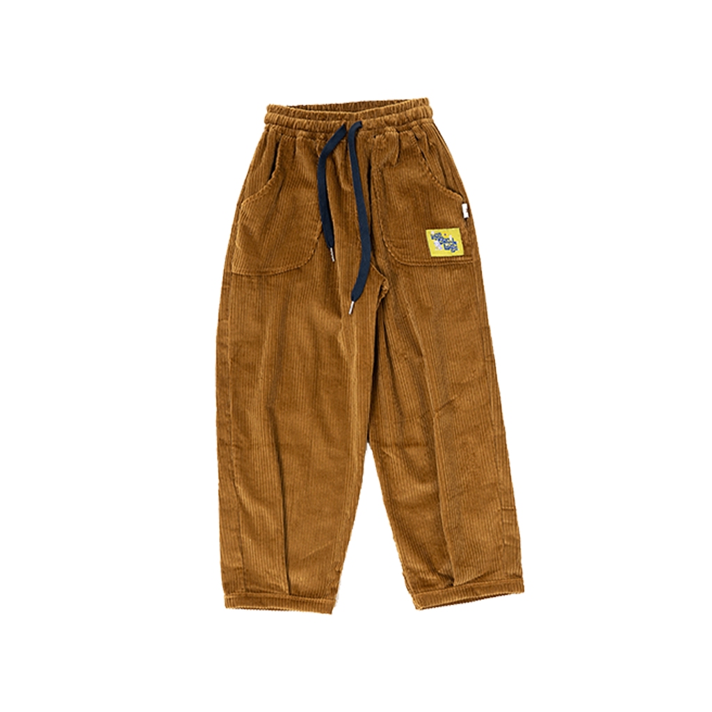 บีดิโอสโตร์| เอิร์ธลิงน้อย| Riley Corduroy Pants สีน้ําตาล | กางเกงขายาวเด็กชาย&เด็กหญิง | ไซส์ 2-8Y