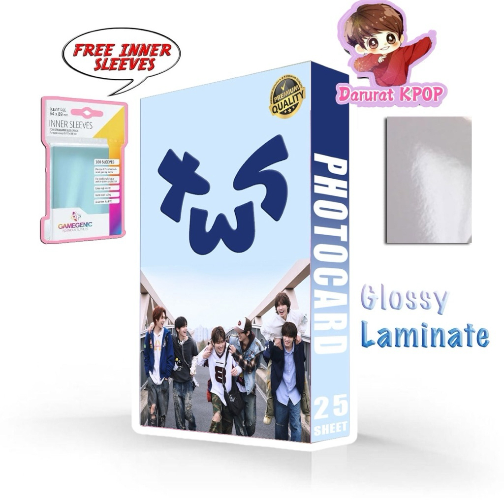 TOING [TWS] emergency.kpop - kpop photocard 1 ชุดมี 25 เคลือบมันเงา 2 ด้าน ฟรีแขนด้านใน