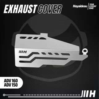 ฝาครอบท่อไอเสีย ADV 150 & ADV 160 (FLAT BIG) HAYAIDESU ชิลด์ป้องกันท่อไอเสียรถจักรยานยนต์