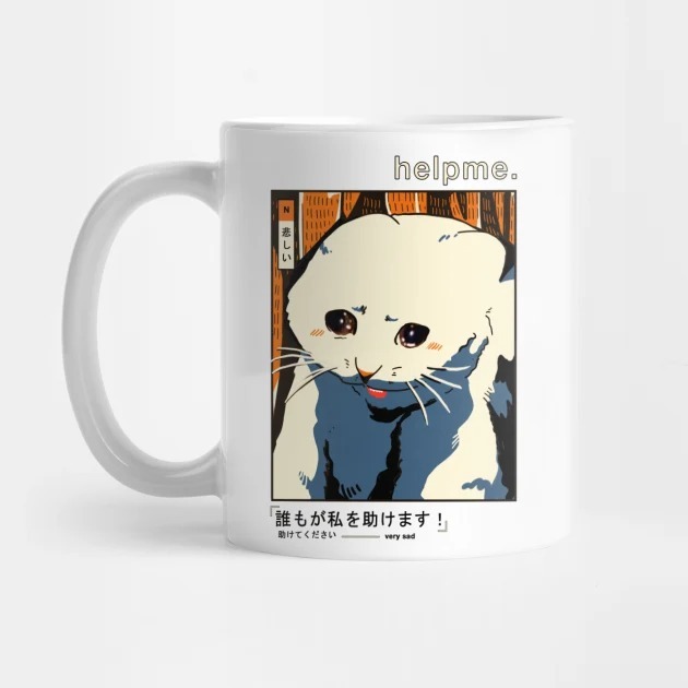 แก้ว SAD CAT MEME Meme