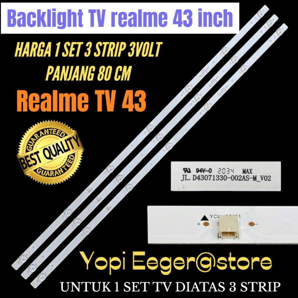 REALME 43 INCH LED TV BACKLIGHT REALMETV 43 INCH