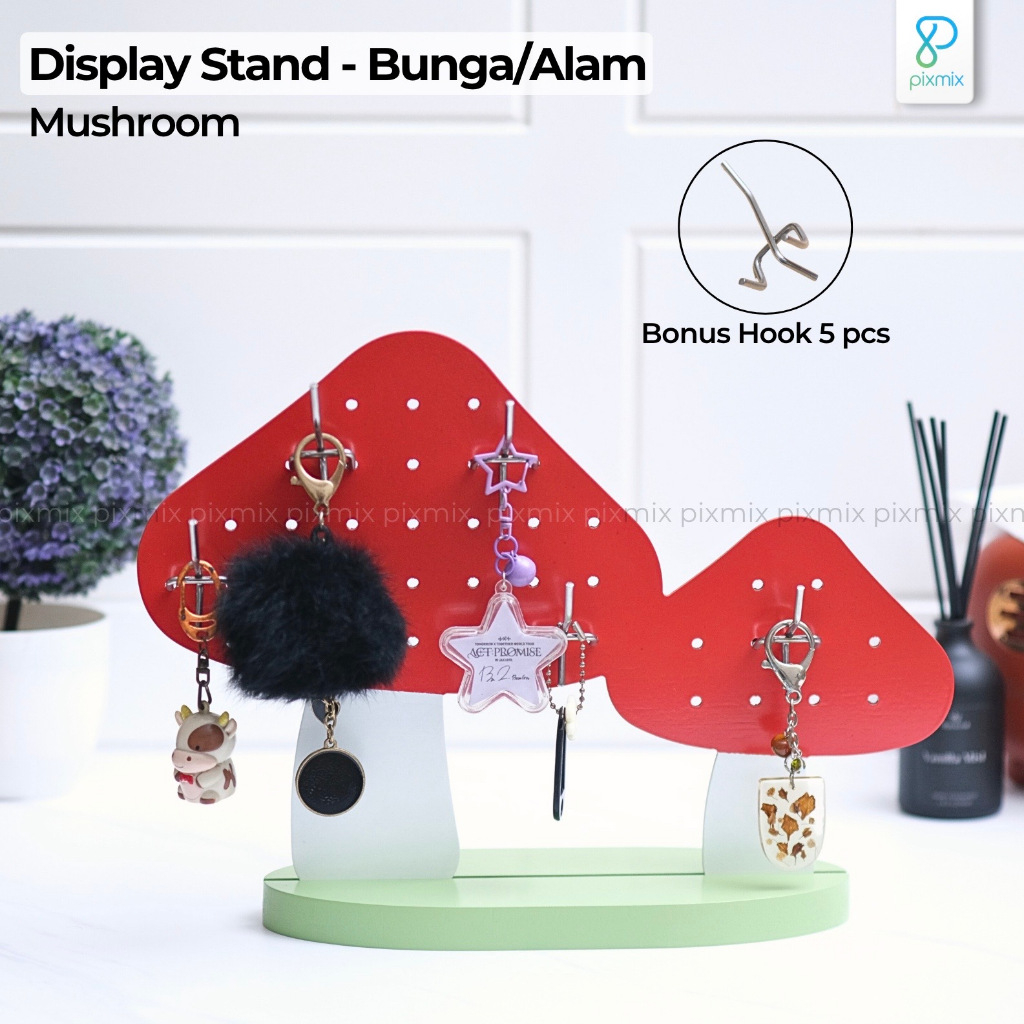 GANTUNGAN Pegboard Accessories Hanger / โชว์สินค้าเห็ด - Pixmix