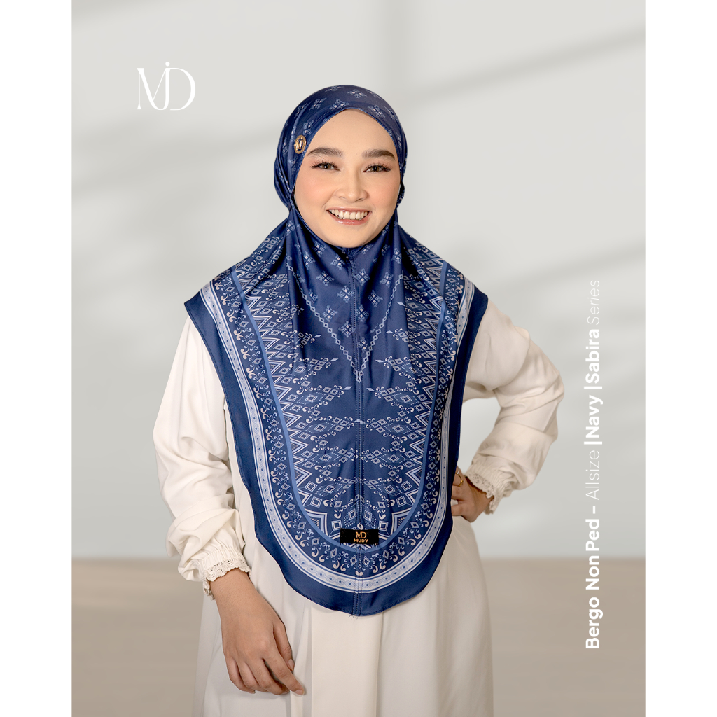 MUDY - ฮิญาบรายวันสําเร็จรูป Bergo Maryam All Size Sabira Series