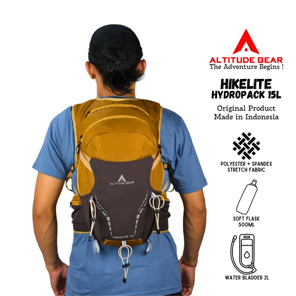 Altitude Gear HikeLite 15L Hydropack กระเป๋าวิ่งเทรลน้ําหนักเบาพิเศษ