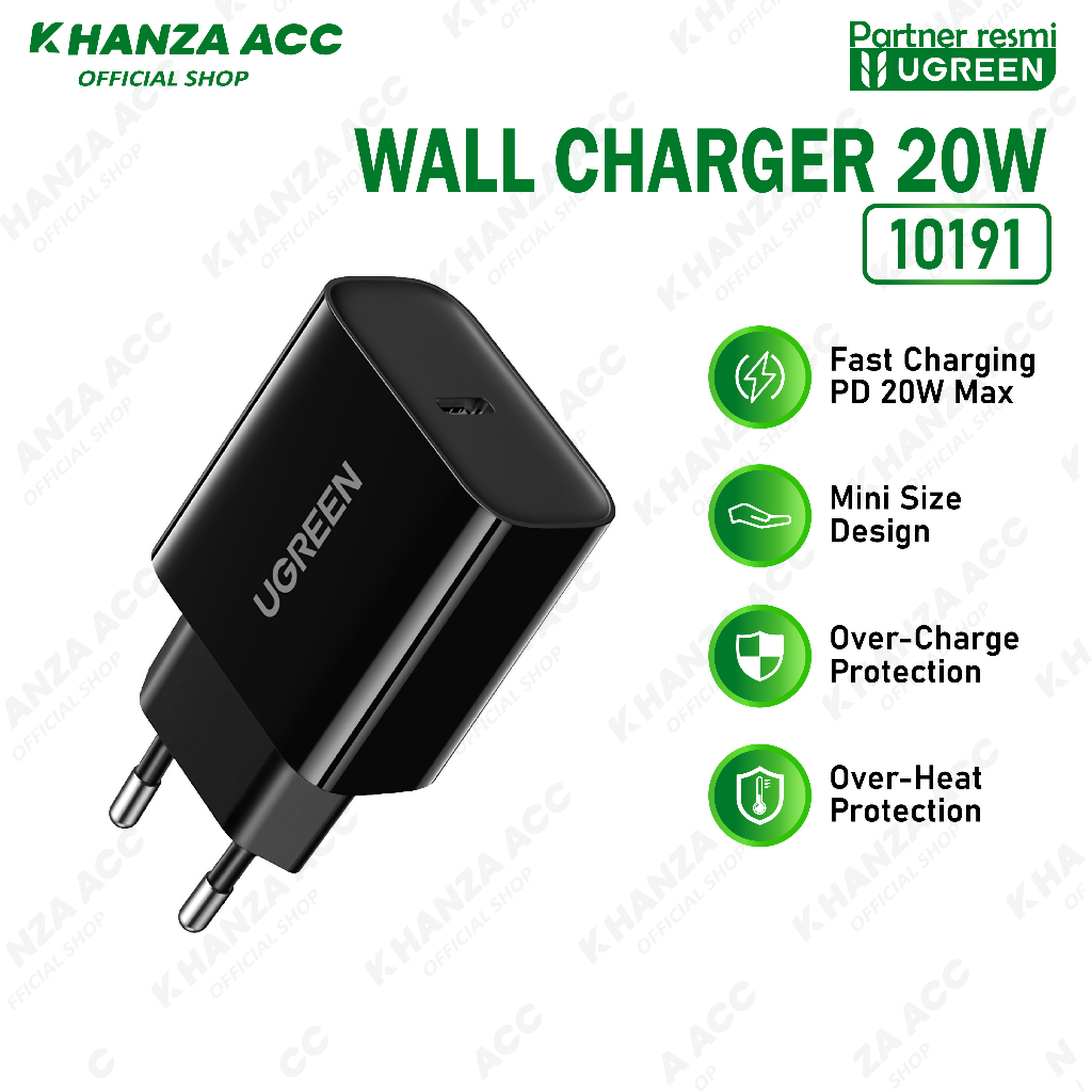UGREEN 10191 / 60450 Original 20W USB C PD Fast Charging Charger