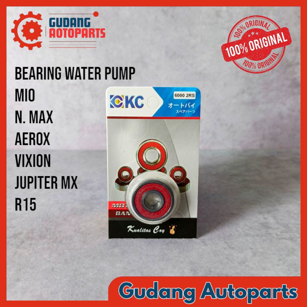 Lahar / Laher / Bearing / Original Bearing KC 6000 2RS For Water Pump N.Max / Aerox / Vixion / Mio /