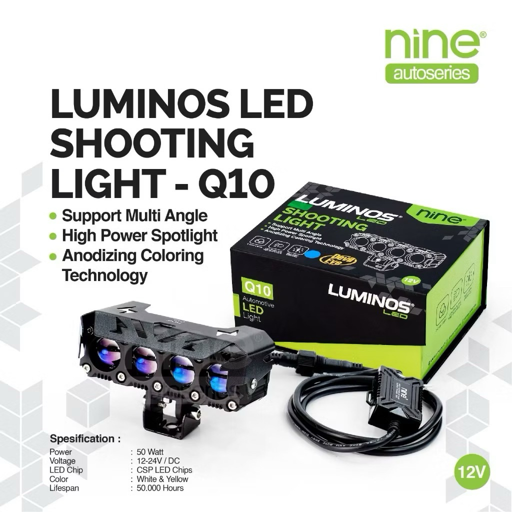 MATA 4-EYE DEVIL LUMINOS SQL4 SPOTLIGHT 100 WATT SUPER BRIGHT LUMINOS NINE AUTOSERIES