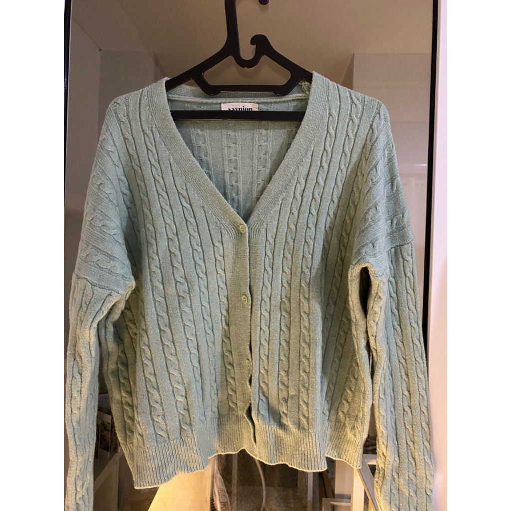 [PRELOVED.bycya] Saven- ชุดถัก Yebin (มิ้นต์)