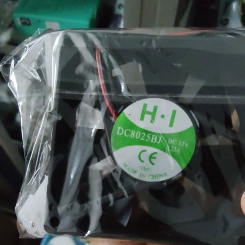 พัดลม dc8025bj 8 ซม. hi. dc brushless fw-12v 2w molek moleks