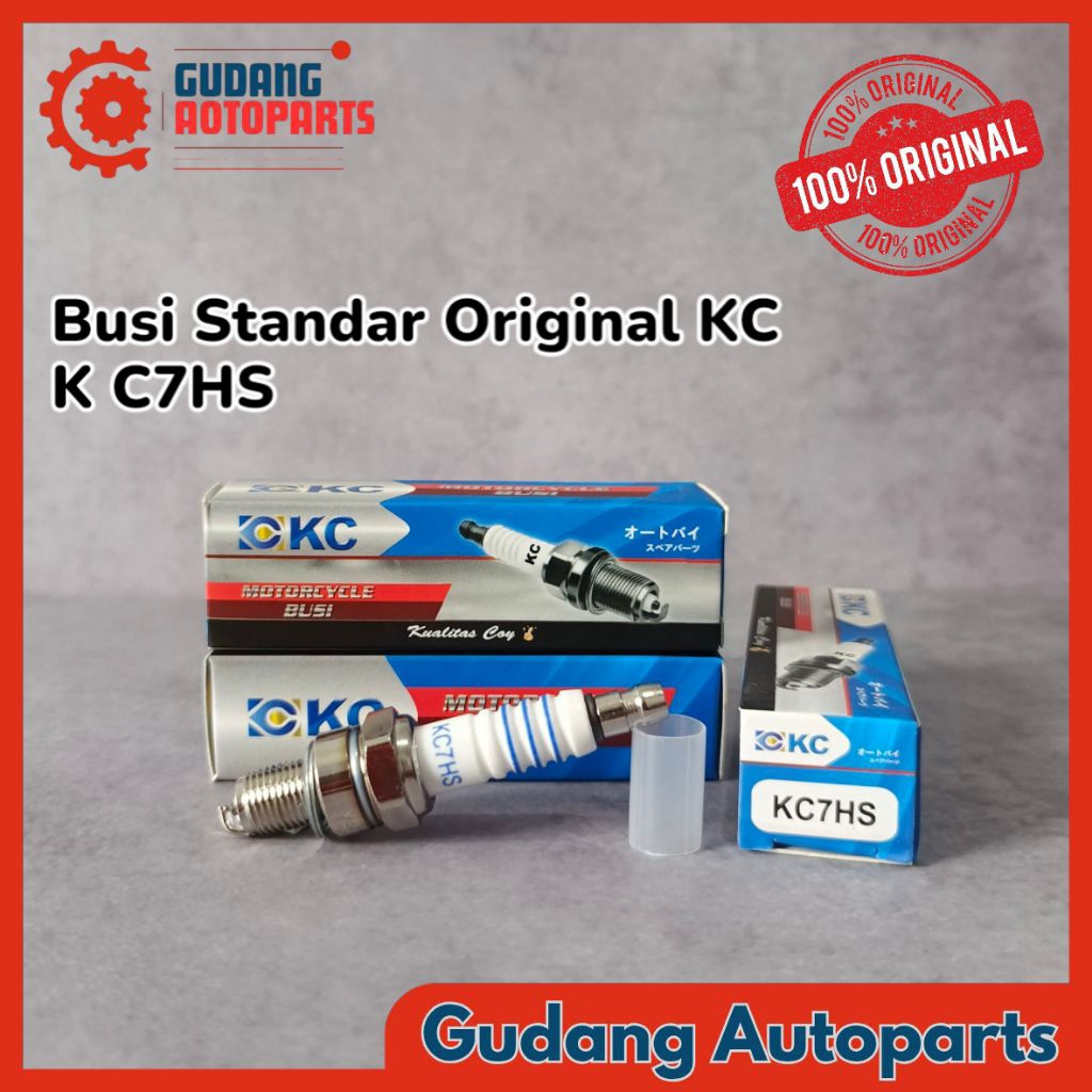 หัวเทียนรถจักรยานยนต์มาตรฐานเดิม KC C7HS / KC7HS สําหรับ Yamaha Mio / Jupiter / Mio Soul / Mio Sport