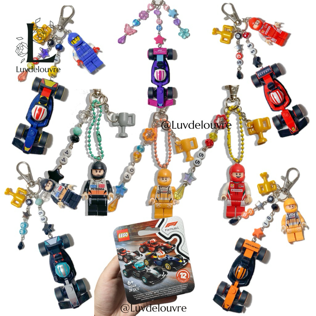 LEGO F1 FORMULA 1 พวงกุญแจ MINIFIGURES MINI FIGURE KEYCHAIN BAGCHARM BAG CHARM CARLOS SAINZ CHARLES 
