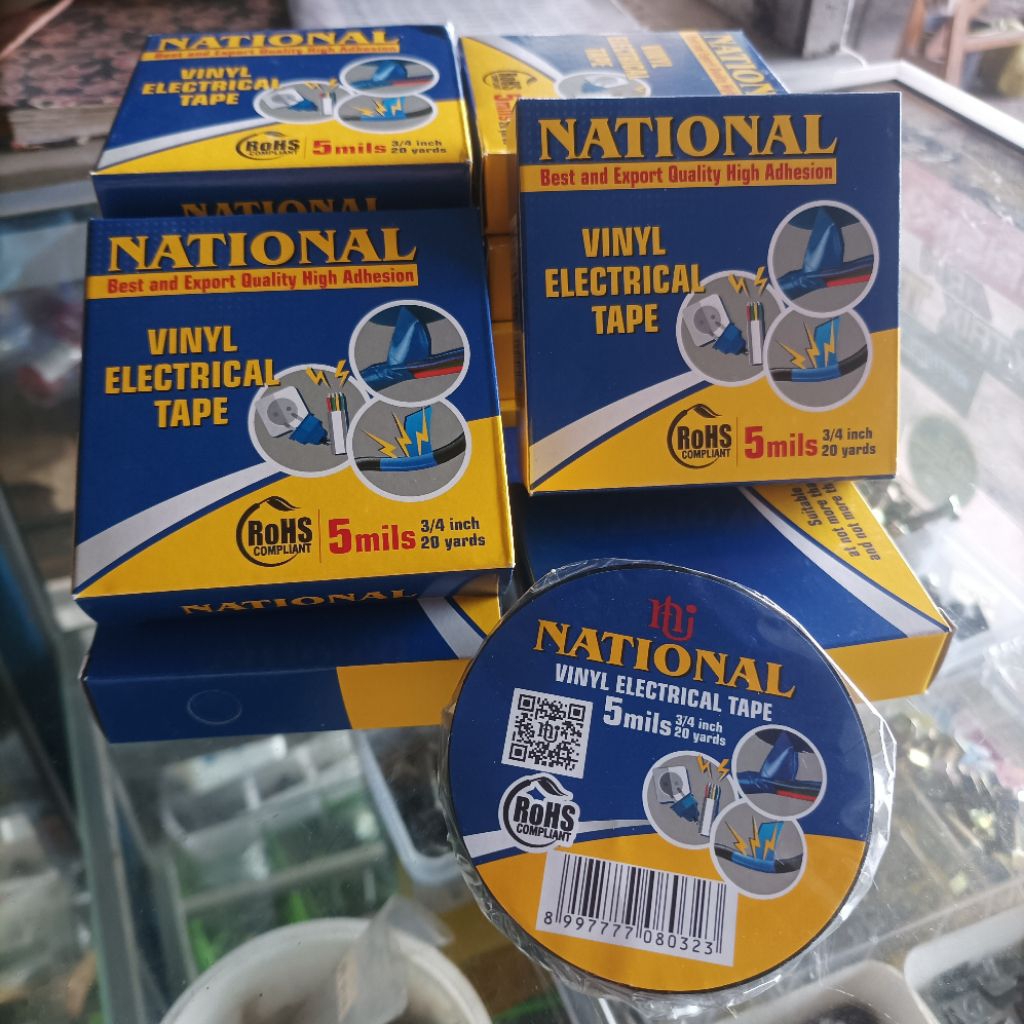 NATIONAL เทปไวนิลไฟฟ้า 5MILS 3/4 นิ้ว 20 YARDS