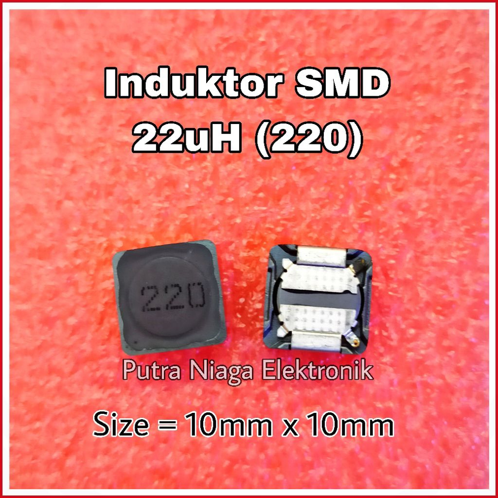 Inductor SMD 22uH Inductor Power 0.022mH Filter Coil 22000nH 10mm x 10mm ขนาด 10x10mm เครื่องหมาย: 2