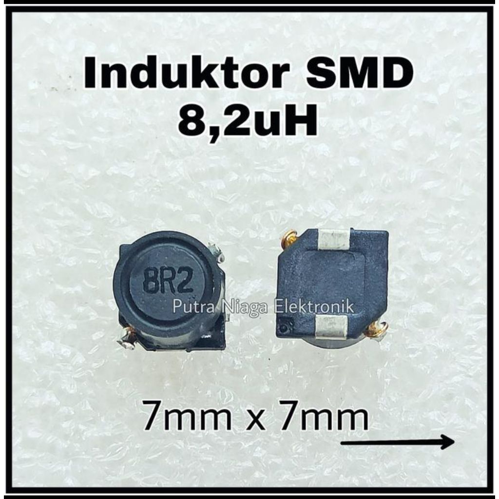 Inductor SMD 8,2uH Inductor Power 8.2uH กรองไขลาน 7mm x 7mm ขนาด 7x7mm เครื่องหมาย: 8R2
