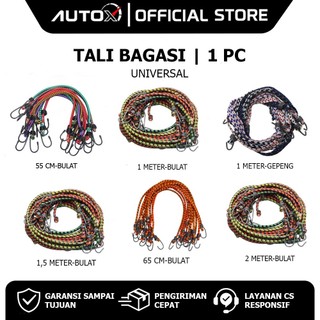 Tali Bagasi Motor Vario 125 150 & Beat Pop Street & Scoopy & Mio S M3 & Tiger & ADV & Supra & RX King & Grand & Spacy DLL Elastis Bulat Gepeng 55 65 100 150 200 Cm 1 1.5 2 Meter Panjang Sedang Pendek Karet Pengikat Ikatan Untuk Barang Sepeda Motor Bebek M