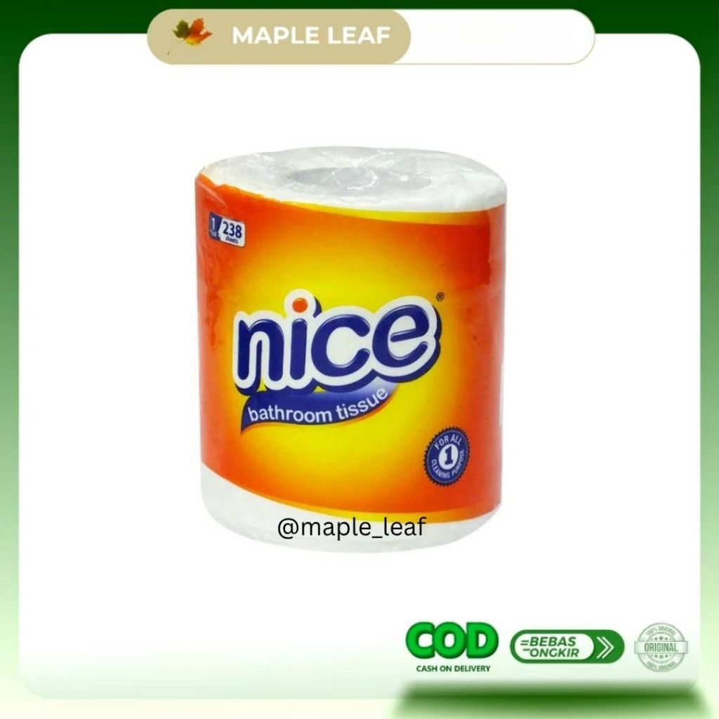 Nice Tissue Roll TISSUE / TISSUE ROLL NICE TOILET 1 ROLL