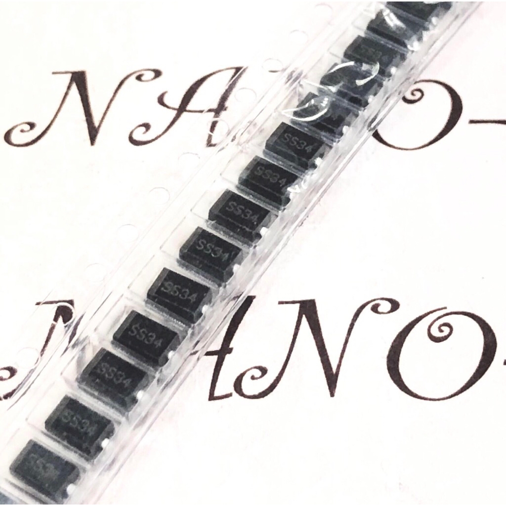 เครื่องหมายไดโอด SS34 1N5822 SMD DO-214AC, 3A 40V Schottky Diode
