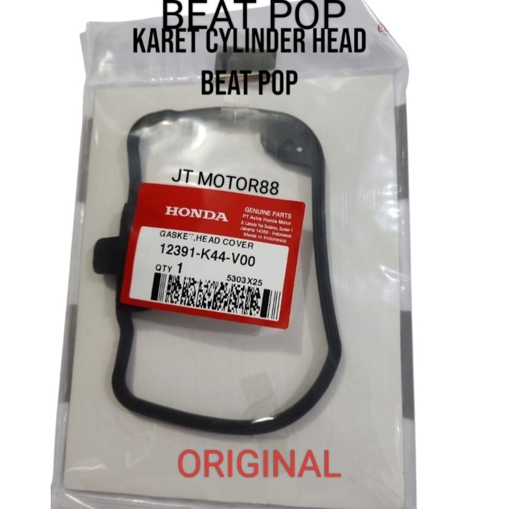 ต้นฉบับ BEAT POP CYLINDER HEAD RUBBER 12391 K44 V00